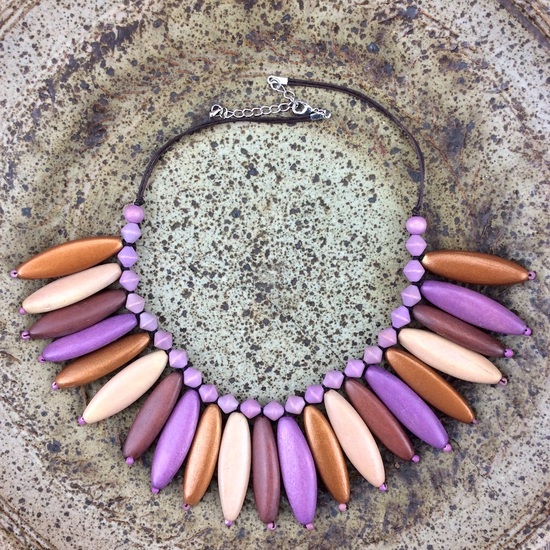 Lavender Deluxe Empress Short Necklace