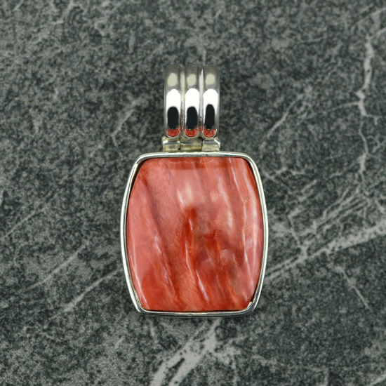 Peruvian Silver Pendant with Spondylus