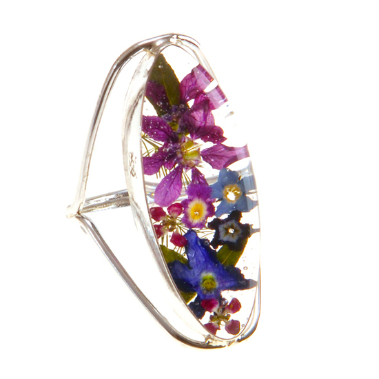 Purple Seed Ring Size-7